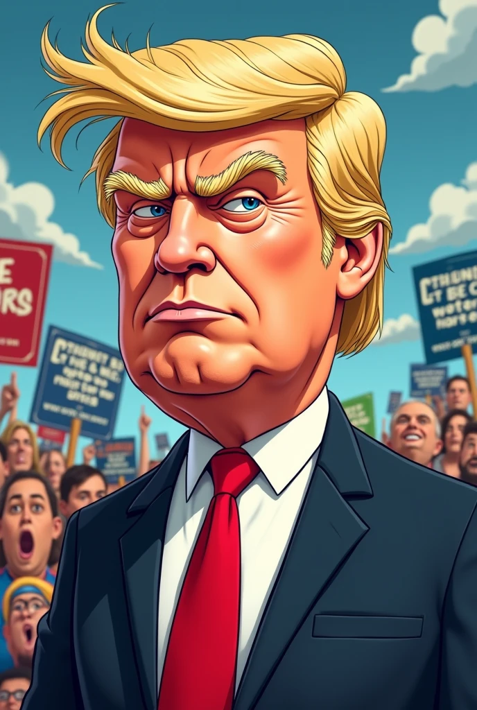 Donald Trump as an alien from outer space