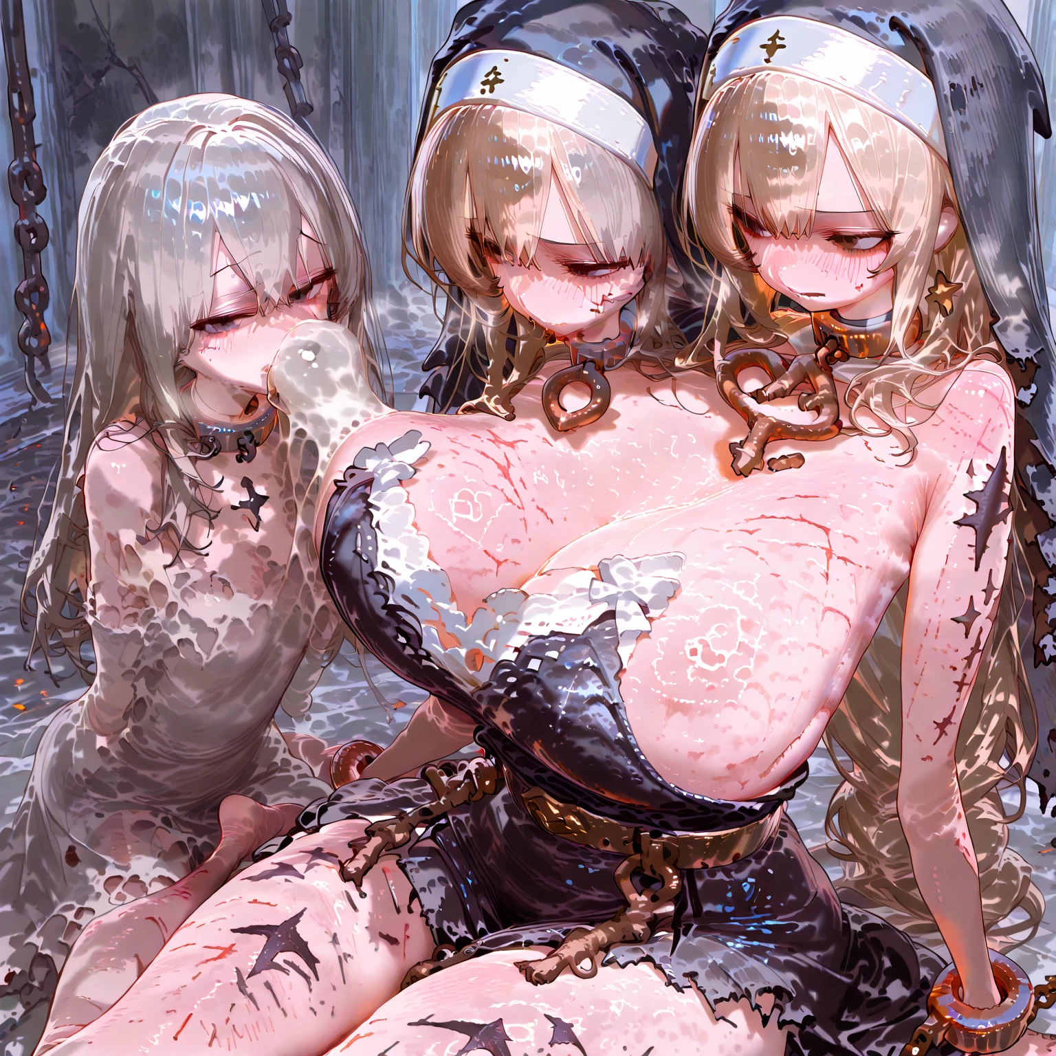 (Very small girl rides guy perfectly:1.5)、(Straddling Girl:1.3)、(Big Breasts:1.8)、(eyes half closed:1.3)、(Crying:1.4)、(tears:1.3)、(The body shakes violently)、8K resolution、 ((Highest quality))、Anatomically correct、(Expose:1.6)、((Hasselblad Photos))、[:(Detailed face:1.2):0.2]、(heavy rain:1.5)、(Sweaty:1.6)、(Squat:1.4)、(Intense sex:1.9)、(Thick penis:1.9)、(Dripping a lot of semen from the vagina:1.6)、(Groping the chest:1.6)、(Several middle-aged men:1.6)、(Spread your arms wide:1.8)、(Top view:1.6)、(Braiding hair:1.5)、(Loss of strength from the body:1.3)、(呻吟)、(Knee socks)、(hat)、(ejaculation)、(Thin limbs:1.3)、(Lying on your back:1.3)、(handcuffs:1.6)、(Fixing the body on the floor:1.3)