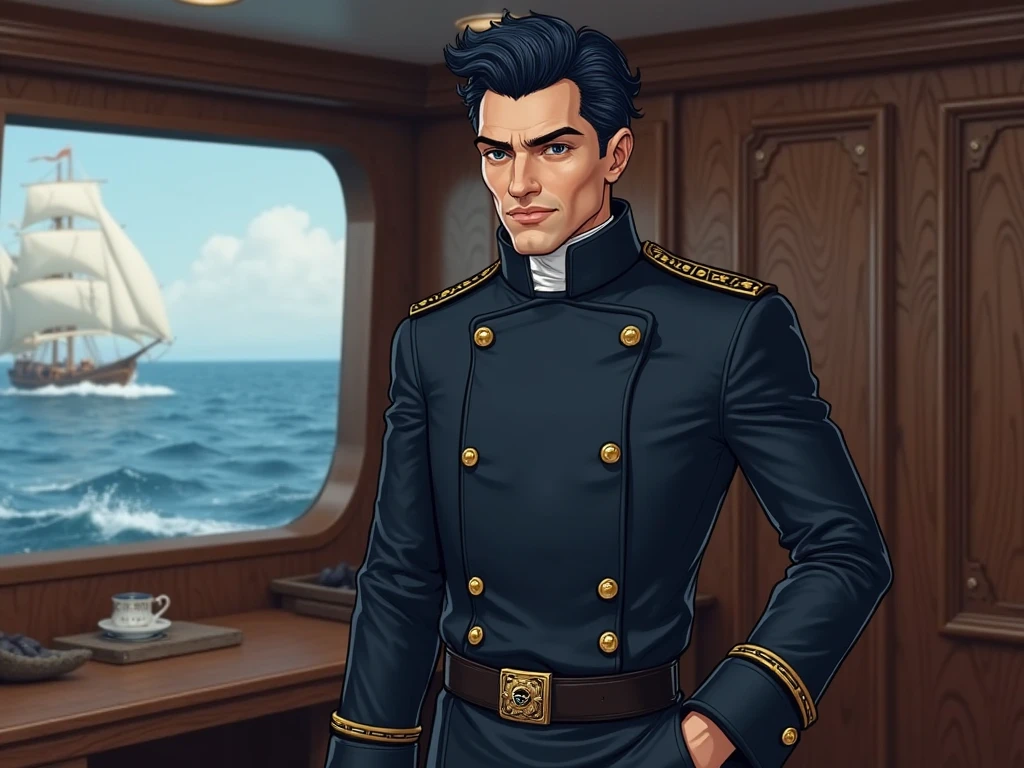 closeup photo of Style by Style-Empire, (symmetry:1.1) (floral:1.05) man as a handsome military general (victorian city street:0.8), intricate uniform, elegant, highly detailed, smooth, sharp focus, illustration