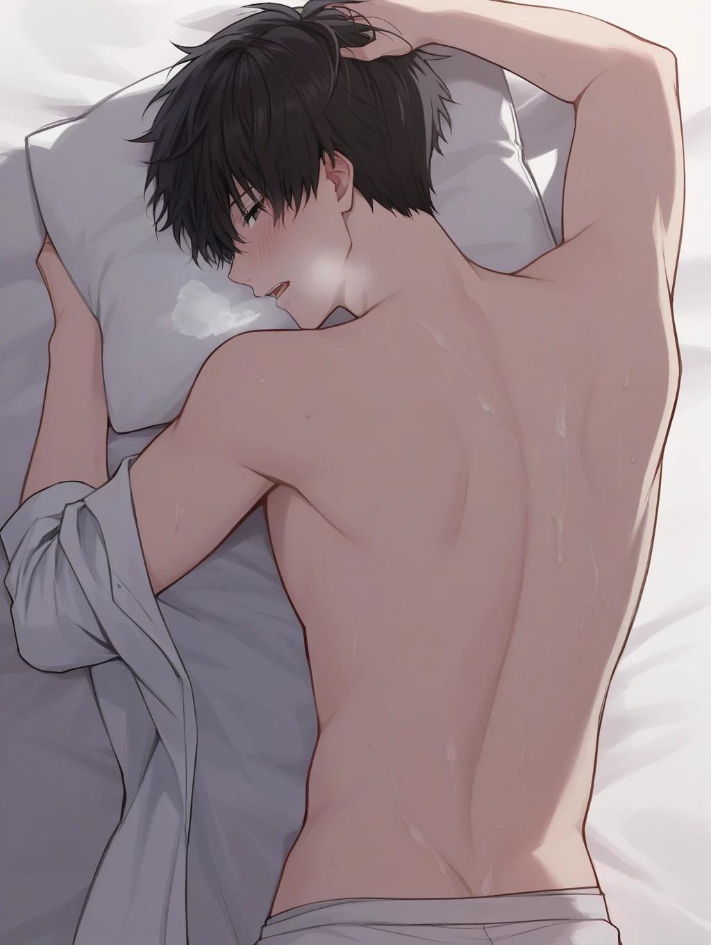 Naked in bed