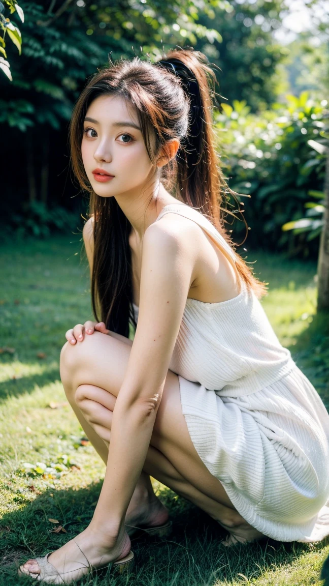 (masterpiece、16k image、high resolution、highest quality)、solo、One Girl、(Japanese Girls&#39; High School Sailor Uniform,perfection)、(Perfect Anatomy,Beautiful body、Healthy Body、Beautiful Skin)、sunny day、Black-haired、ponytail、black eye、On the way home、Small Tits:1.5、School zone、artistic.、Beautiful woman、Beautiful Body、smile、Age 22