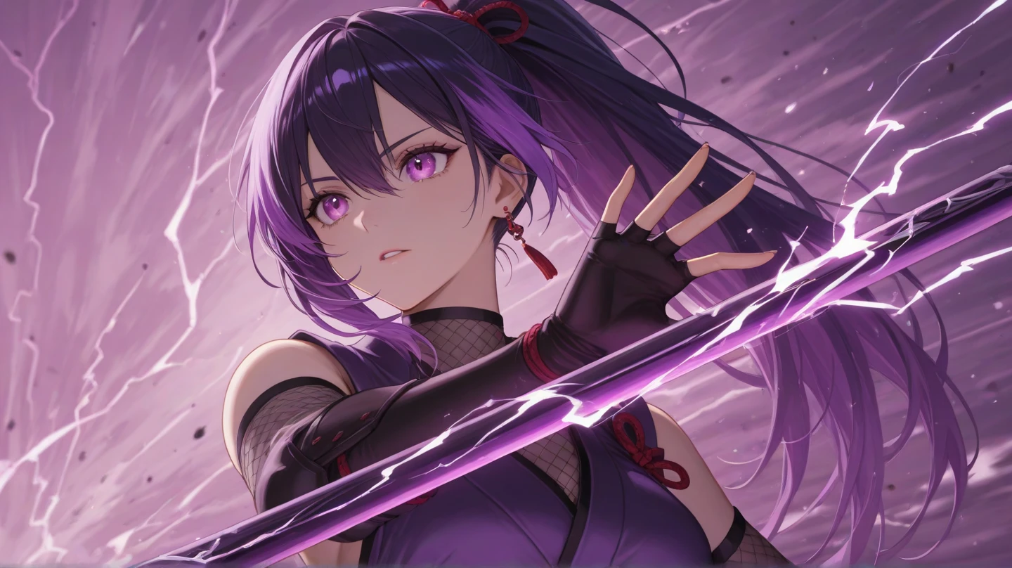 better hands, better fingers, ultra detailed face, perfect smile, five fingers, perfect hands holding a katana, flame blade, cabelo roxo,hashira dos insetos, respiração da borboleta ,4k,8k,16k
Corrigir erros