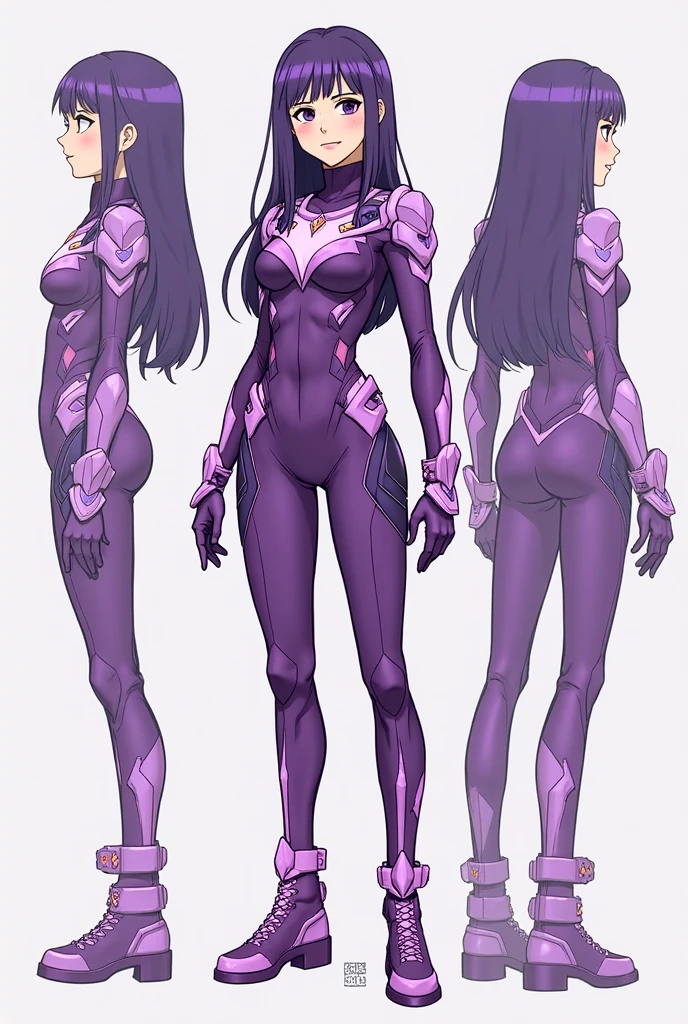 masterpiece, best quality, asagi, asagioutfit, 1girl, (mature female:1.2), ninja, blue hair, long hair, bangs, hair between eyes, green eyes, breasts, solo, large breasts, looking at viewer, bare shoulders, purple gloves, skin tight, shiny clothes, impossible bodysuit, purple bodysuit, sleeveless, fishnets, elbow gloves, shiny, white background, serious, simple background, full body, standing <lora:taimanin4:1>
