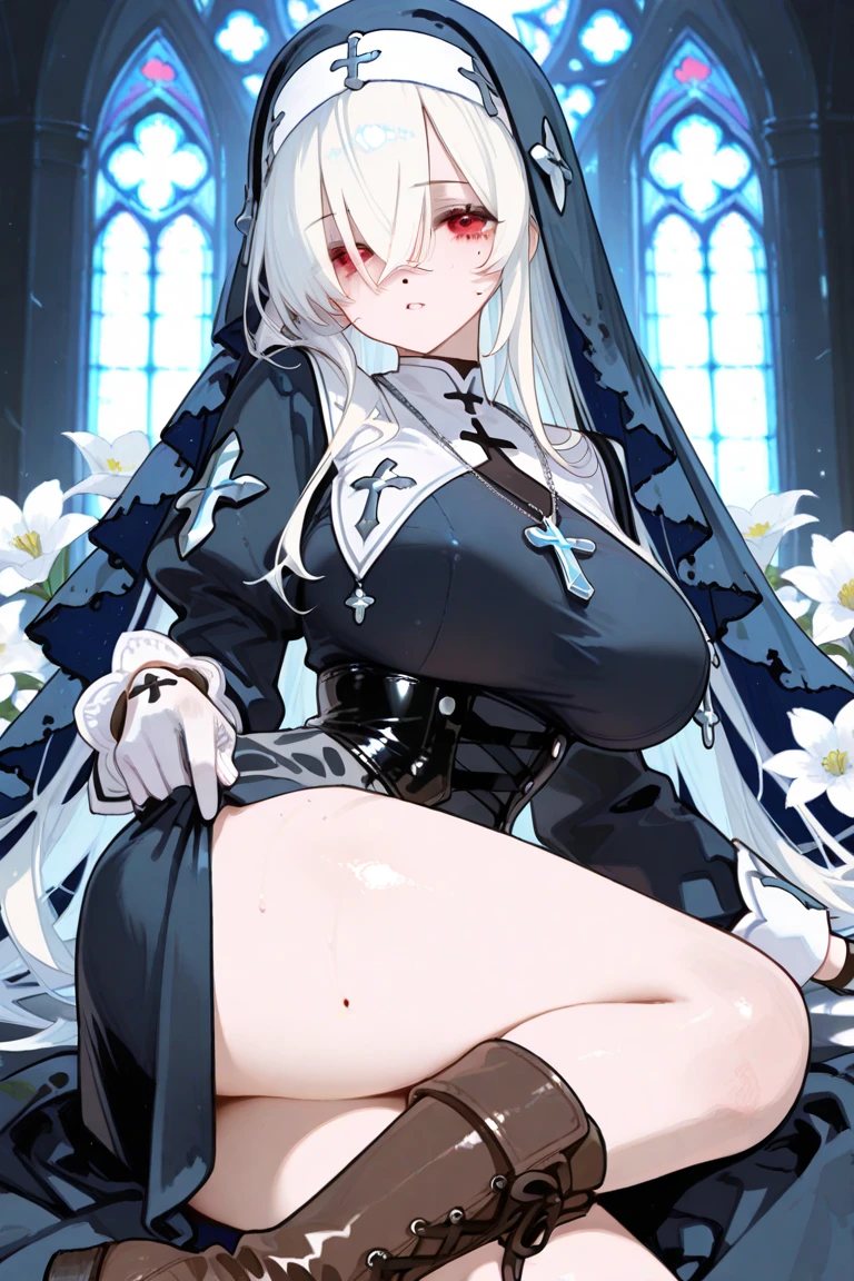 ((highest quality, Highly detailed CG Unity 8K wallpaper))、detailed face、perfect body、unparalleled beauty、beautiful breasts、I spread my legs wide open and seduce you、Love juice dripping from the vagina、((She lifts up her skirt and shows no panties、Lying、sexy expression))、(((((POV、being forcibly raped、having sex)))))