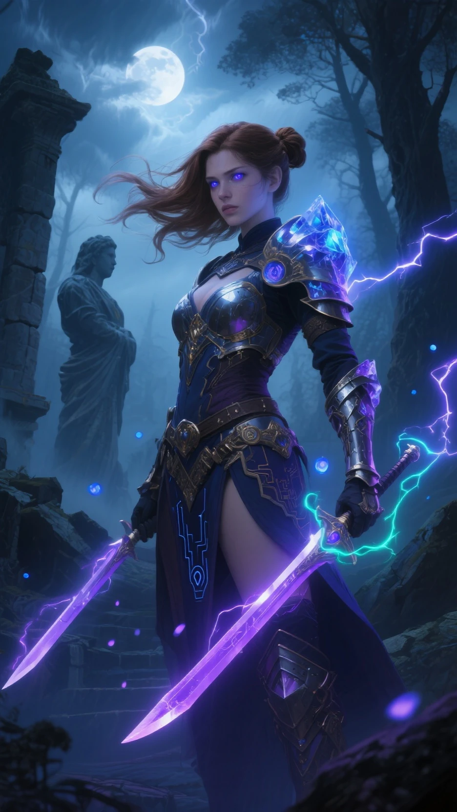 1girl, <lora:fubuki onepunch-kk77-v1:0.6> breasts, solo, green, dress, eyes, coat, the, forest on background, (mage staff: 1.3), <lora:lightweapon2:0.7> l2lightweapon, (purple light: 1.3), from above, mountains, (masterpiece: 1.2), (best quality: 1.2), <lora:more_details:0.8>