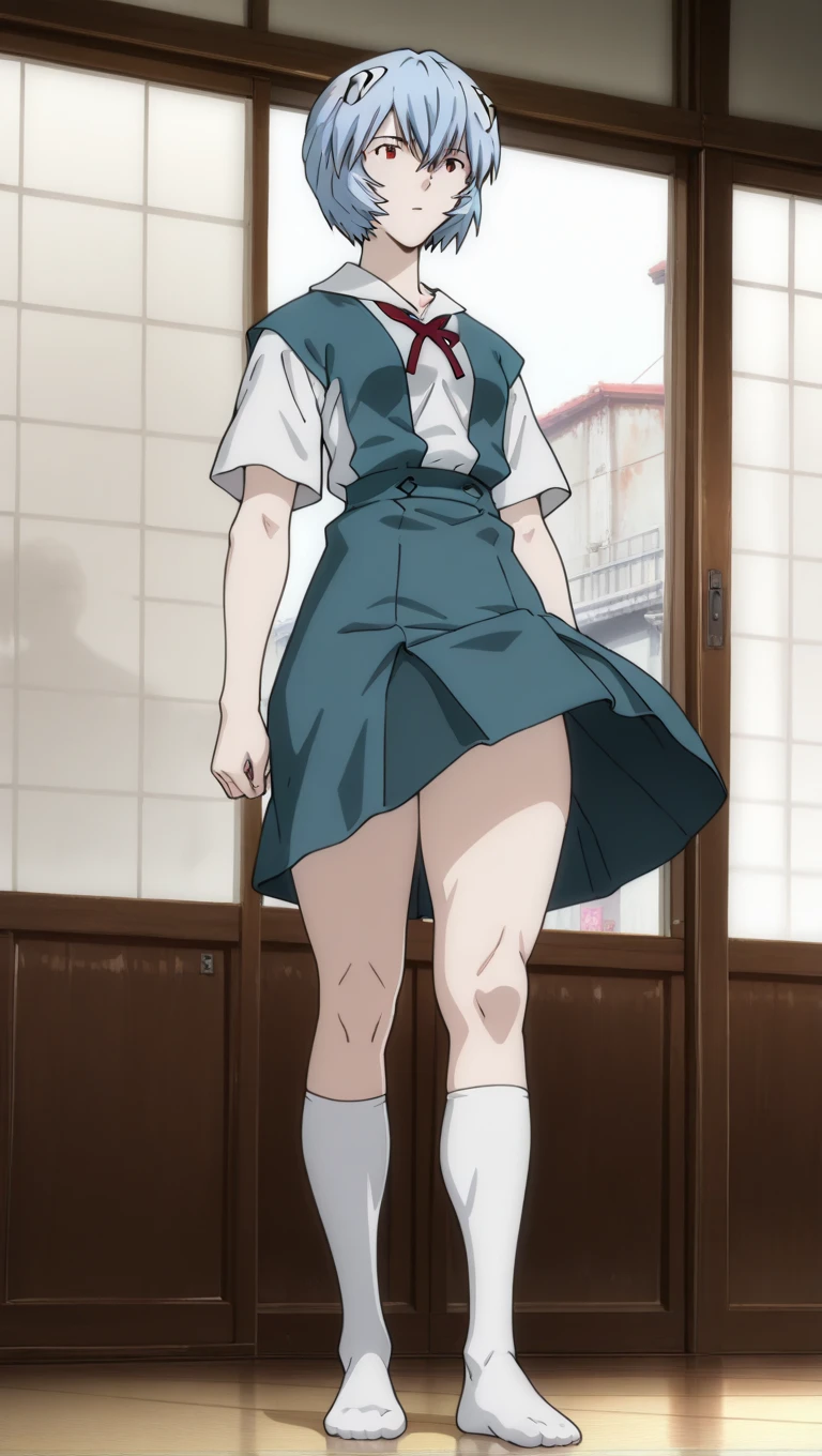 best quality, Kiriko \(Great Demon King of Heaven\), white jacket, landscape, morning, masterpiece, (Skirt lift:1.3), (thongs:1.1),White panties,