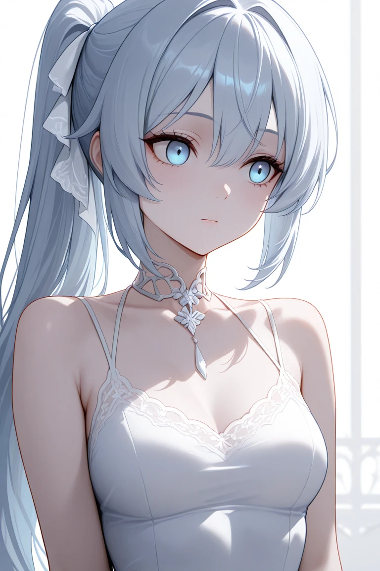 1girl, 25years old woman, cute face, Small breasts, medium breasts, large breasts, beautiful face, (perfectly detailed face), ((looking at viewer)), Simple Background, ((white background)), ((white wallpaper)), White skin, (bright lighting:1.2), perfect lighting, photorealistic, (bokeh), UHD, anatomically correct, highres