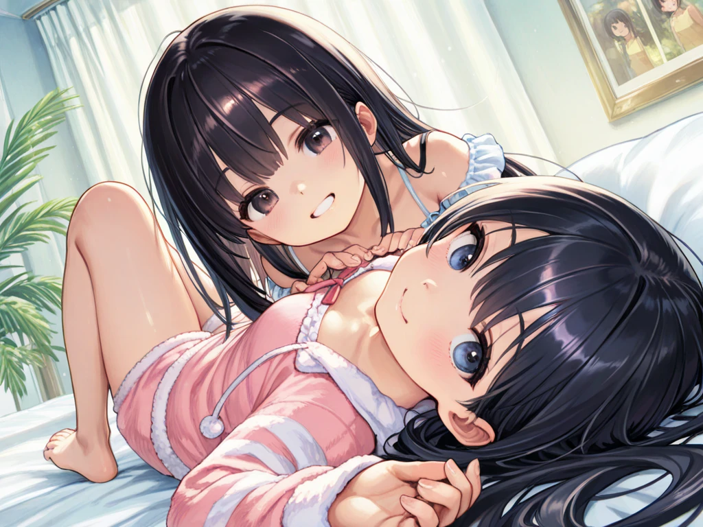 (masterpiece:1.2、Highest quality、masterpiece)、(Lie face down on the bed:1.6),(Sleeping Back:1.5)、classroom、Day、stand、blonde、Twin tails、blue eyes、(Completely naked:1.4)、(Dark Skin,Blue Hair:1.4)、Big Breasts、pantyhose、Earrings、lipstick、Sweaty、Scrunchie、first round、blush、(Pushing a woman onto the bed:1.4),(Sex,ass pov:1.5)、(Ahegao:1.2)、(tongue:1.2),(Tears:1.1),(Tears of joy:1.1)