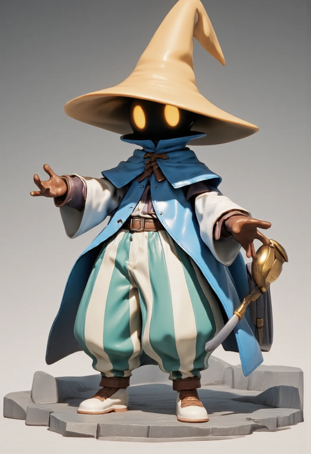 a 3D rendering of a figurine,figure style