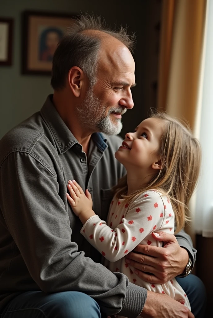 Old man sucking breast of young girl