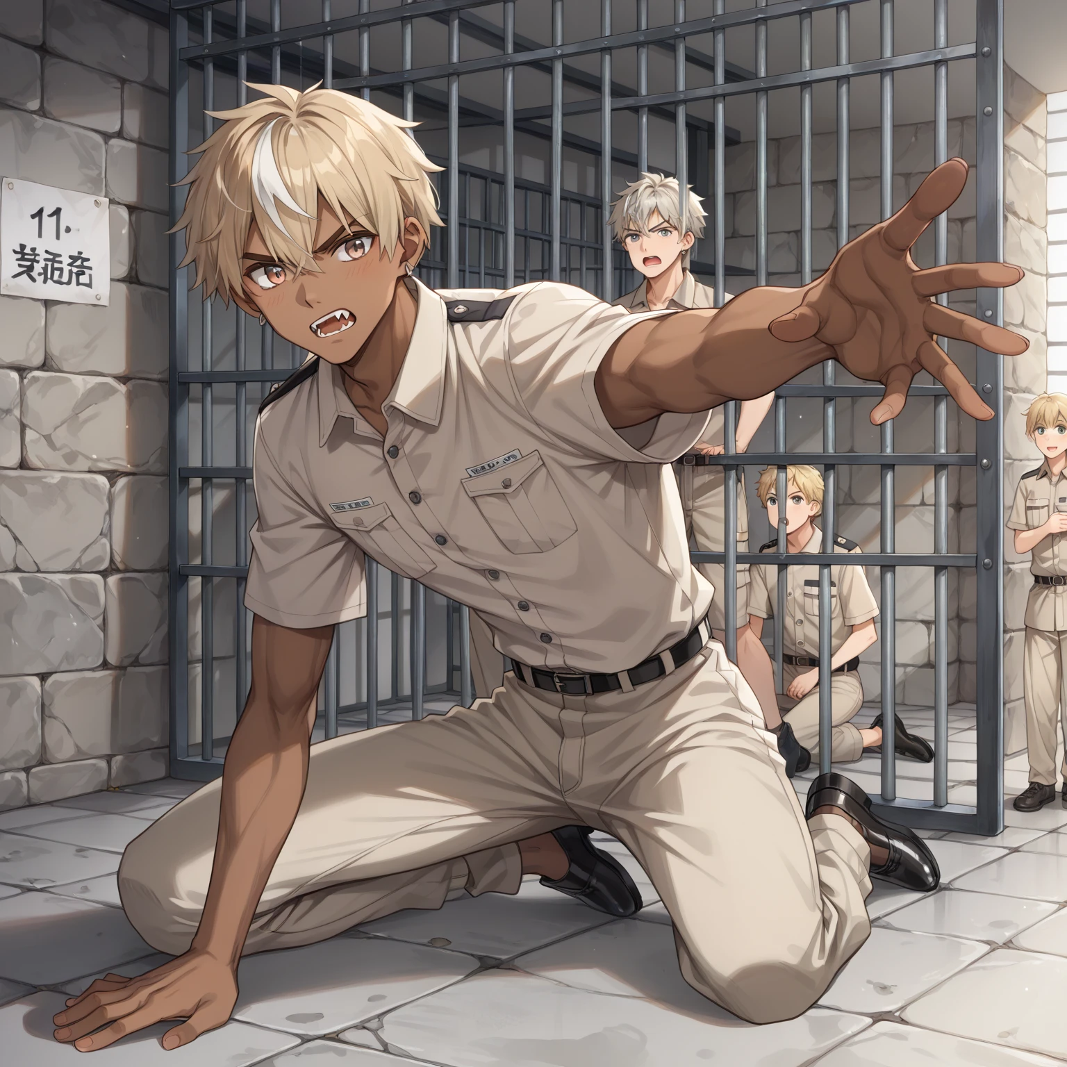 prison,naked,male,Blonde,全naked,Constraints,Injectable,No tattoos