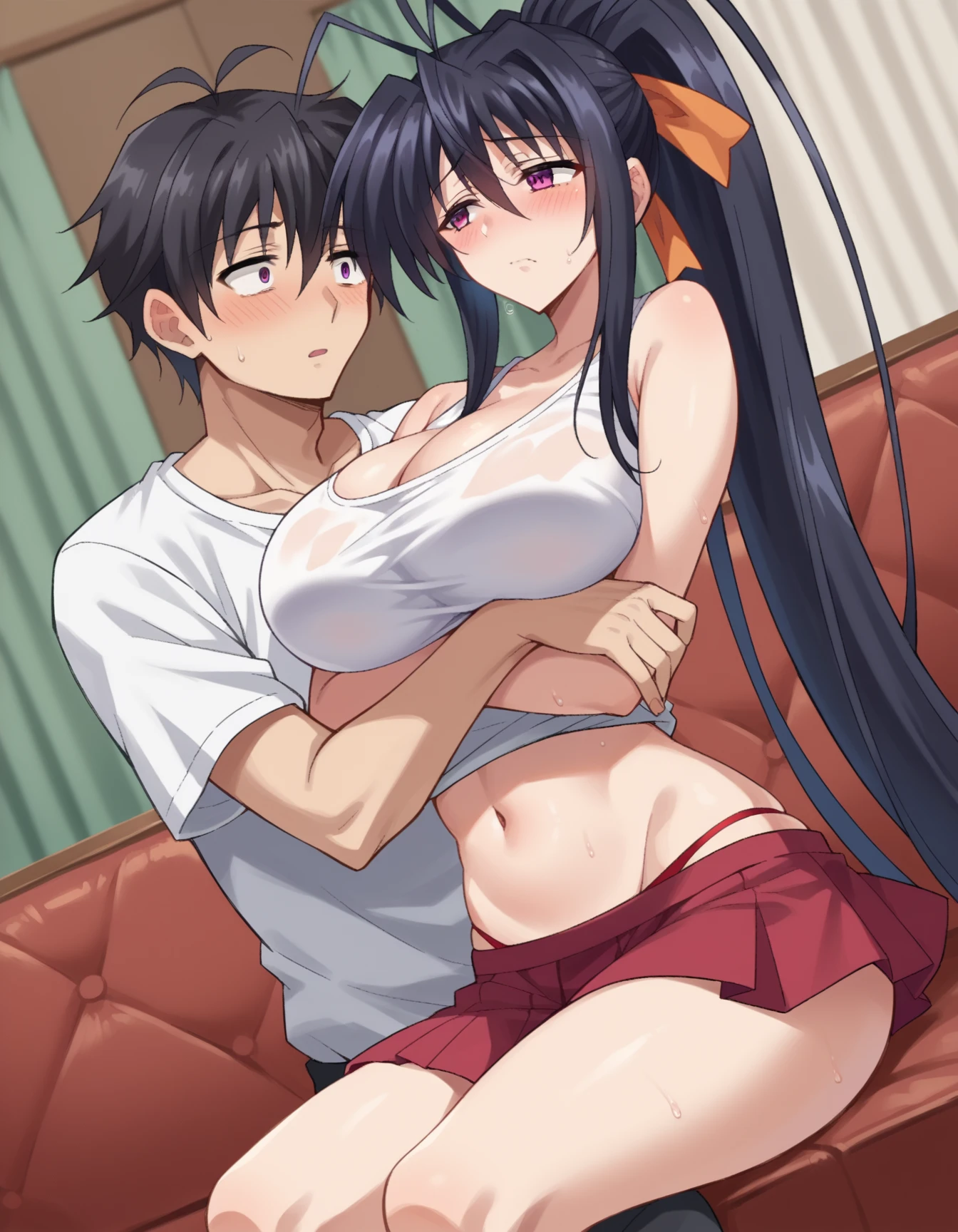 Sex、Tie your hands behind your back、Pareo Swimsuit、Girls Erotic、Heart Eyes、Being hugged by a man、Painful expression、Nipples being played with、eulogy、Be praised、Girls having fun、A man licks my chest、