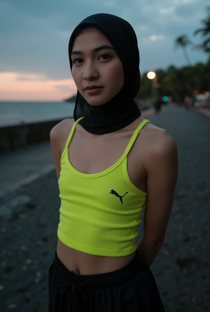 ((ANGRY FACE EXPRESSION :1.6)), ((ULTRA RESOLUTION)), ((UHD)), ((8K)), ((((HALF BODY PORTRAIT)))), ((BUSTY BREASTS)) A very angry facial reaction (NAKED PINK HIJAB), ((NIKE SPORTS STRAPLESS & PANTIES)) NAKED AT RIVER, (THIN SMALL TINY TITS), (THIN SMALL TINY TITS), (THIN SMALL TINY TITS), (THIN SMALL TINY TITS), VERY Thin Body, (DARK SKIN :1.2)
