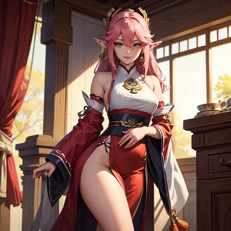 Highly detailed, High Quality, Masterpiece, beautiful, 1girl, solo, narmaya \(granblue fantasy\), draph, <lora:Char_GranblueFantasy_Narmaya:1>, LotusPosition, Lotus position, <lora:Pos_LotusPosition:0.8>