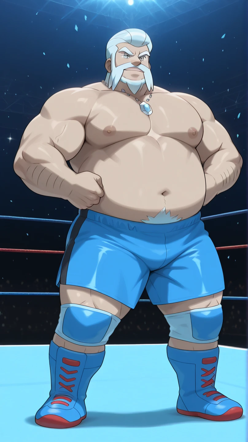 (((A fat man electric giant character from the super Cell game Clash Royale)))