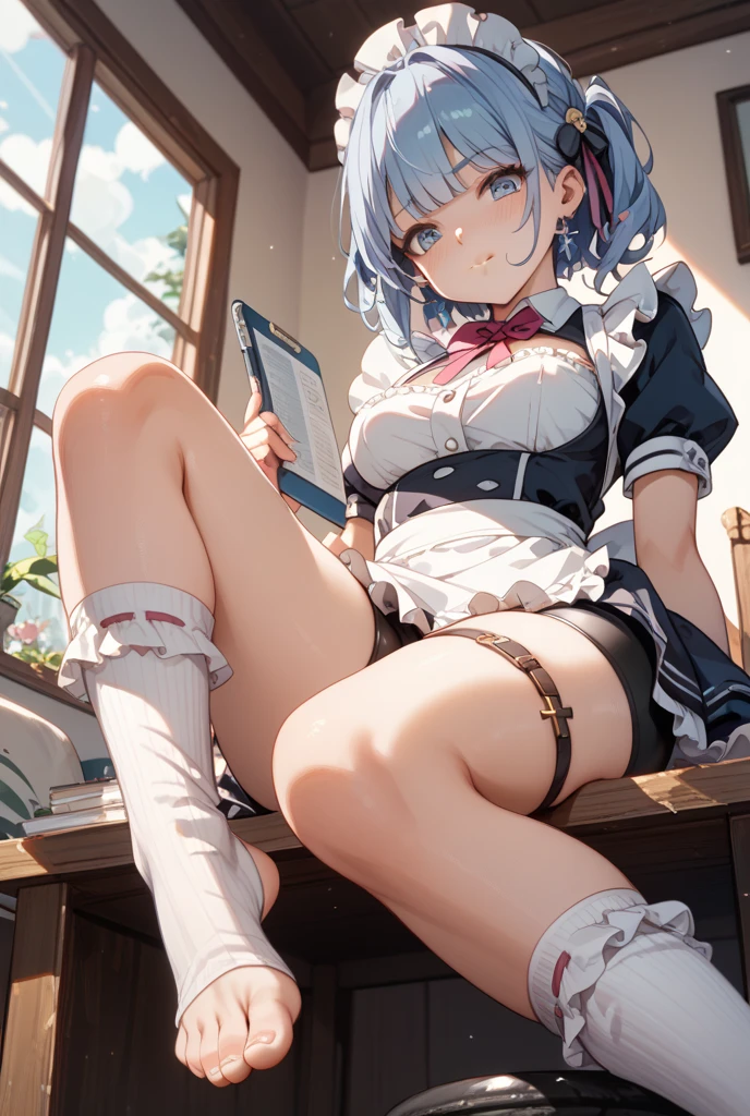 8K、masterpiece、Japanese、Woman wearing glasses、Neon(nod)、from the front、smile、Childish、Small breasts、See-through underwear、night、Bedroom、Show your underwear、mini skirt
