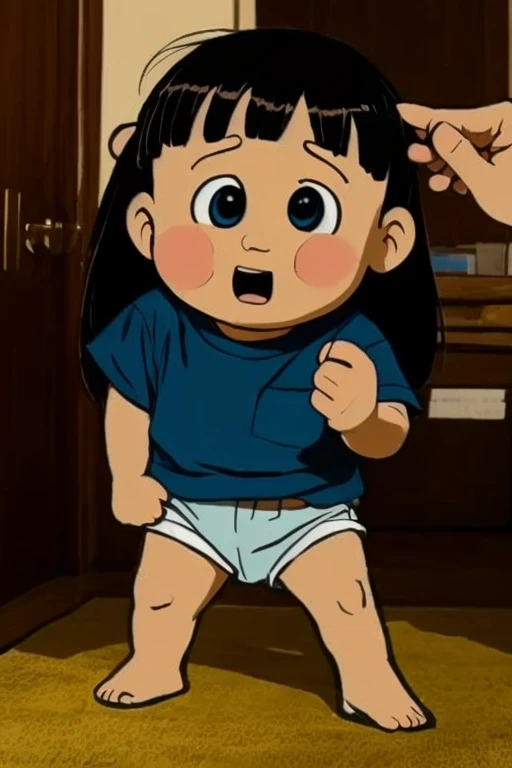hirame,1girl,looking_at_viewer,smile,chibi,1girl,masterpiece, expensive quality, very_expensive_solve, big_file size, full color,(completely nude:1.2),pussy,niplles,