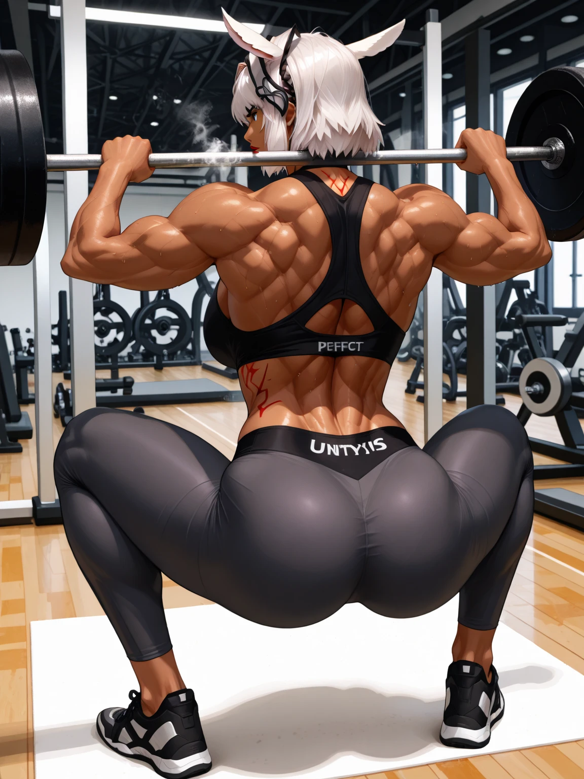 1girl,squatting,legs spread apart, front view, bike shorts, sports bra, sprite sheet, consistency, looking at viewer, lineart, monochrome, muscular abs girl, (thin waist), ((curvy)), ((wide hips)), short black hair, sexy, muscular thighs, full body