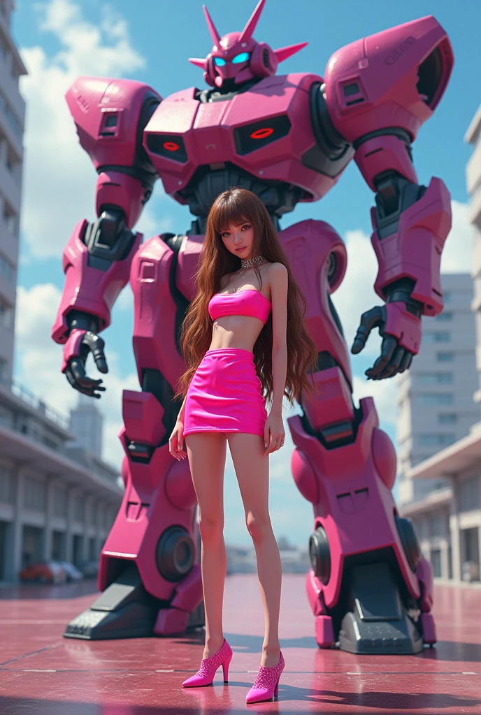 ( pureerosface_v1:0.5), Rhyme, Korean doll,
Realistic photography, high quality, 8k resolution, real photos, (((mecha girl with long hair, brown hair, medium breasts,)), chinese girl, skinny, navel), shitu-mecha behind the girl, magnificent spectacular, full body, mysterious, photographed by Brandon Wolfermist, surreal dreams, gray atmosphere, rainy days, dynamic, lut, hdrM professional lighting, photon mapping, radiosity, physically based rendering, delicate realism, Aray's dynamic and expressive animation Shitu-Mecha, (pink style: 1.3),