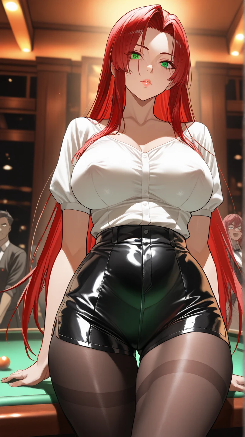 anime, beautiful face, highly detailed face, 2 accurate legs detailed eyes, highly detailed background, perfect lighting, accurate arms, beautiful blonde hair, accurate hands, accurate fingers, full body, 1girl, solo, ruby hoshino, oshi no ko, indoors, detailed heels, black heels, detailed thighhighs, absurdres, high res, ultrasharp, 8K, masterpiece, looking at viewer, teasing smile, clubbing, in a nightclub, nightclub outfit, riding on the floor, (reverse cowgirl position:1.4), looking over her shoulders, view from behind, pencil skirt