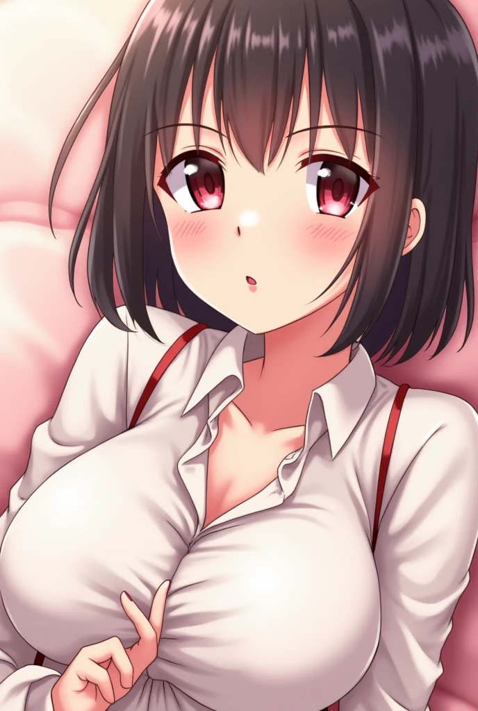 nsfw, (POV oral sex with cum:1.3), (deep throat:1.3), (intense perfect fellatio:1.2), :>=, (1boy, full by:1.2), a pure innocent girl, very cute face, like a idol, blush, (school uniform:1.1), look up at viewer with lovingly gaze, arms behind the back, in front of 1penis with between viewer's legs, (mouth on the viewer's crotch completely:1.3), (perfect keeling under the desk completely, body is perfect into the desk, face come out from under the desk:1.3), (face focus:1.2), (viewer is sitting, bare viewer:1.2), (under the desk with depth:1.3), in own room, viewer's legs in the picture, from above,