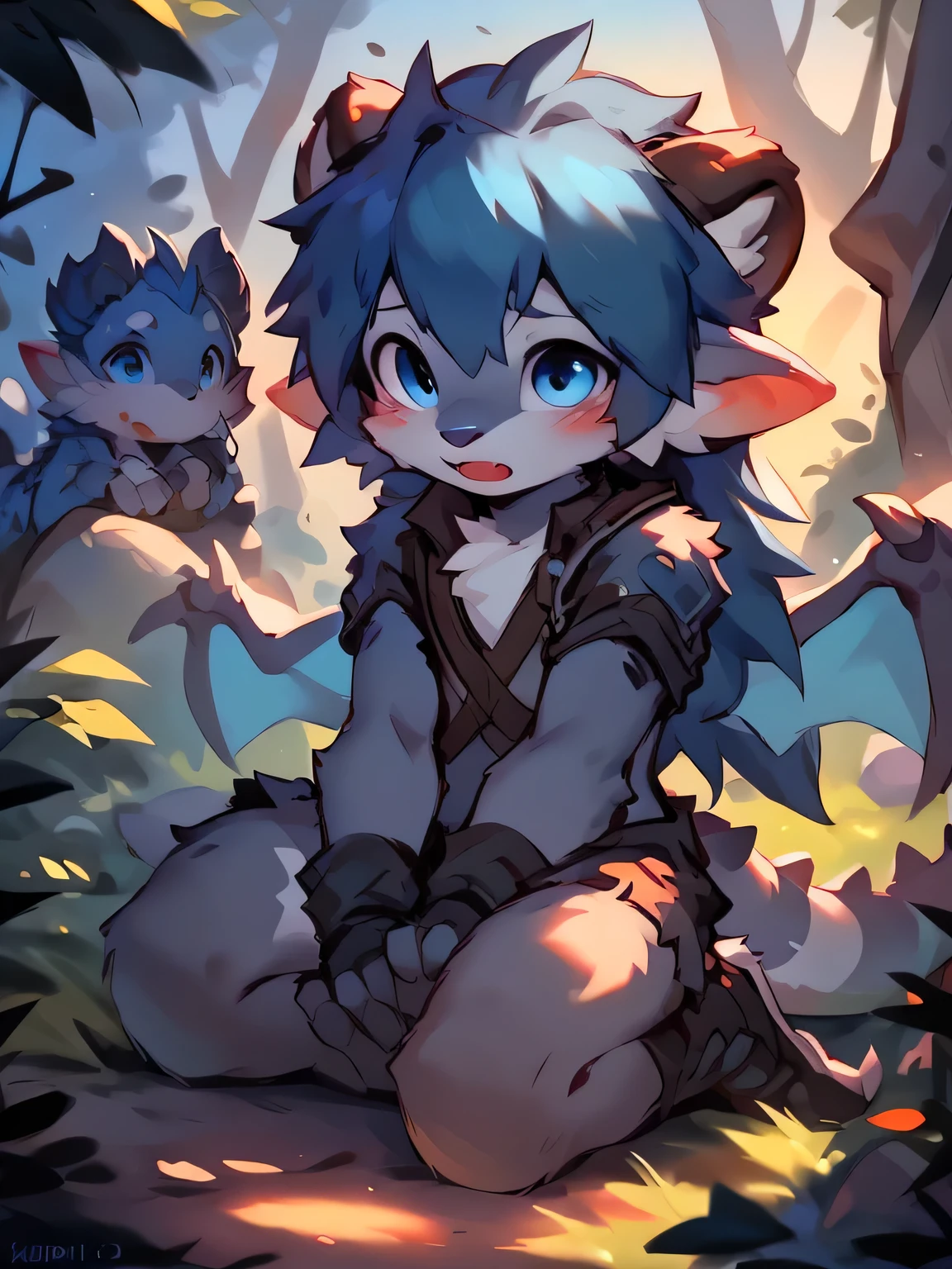 Best quality at best,tmasterpiece,,street frontage,(Young boys),(the only person),(short detailed hair),((Physical Characteristics of the Dragon's Draconic Traits)),(red eyes),(White belly),(Dark blue body hair,Light blue legs,White hair),((White feet)),(Dragon ear),(Dragon's Horn),(Rope restraint),((lasso)),(Tight bondage),((Place your hands behind your back)),torture instruments),((gallows)),((hanged)),Kneel,Medieval execution ground background,expressions,((author:Puinki,Artis:1.2),(author:Unreal Land,author:Kuroi Junmi,author:milkytiger1145,author:Morkey,(author:Xia Huaiting:0.8),(by Pino Deheni:0.8)