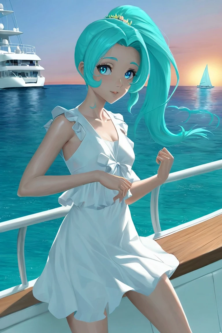 miku hatsune、watercolor paiting
