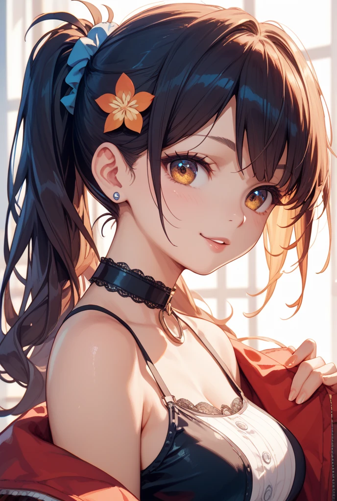 anime art style, Close-up of a busty girl in a bikini, Brilliant background, Skimpy bikini, Bust size HH, big butt, Dark hair, Lovestruck, next to a pool, flirty pose, Elegant face, (Best Quality: 1.5), dynamicpose, digital illustration art, perfect anatomy, Highly detailed, Concept art, Smooth, sharp-focus, illustartion, Detailed Face, Detailed background, Not a word, no signature, Intricate, Classy, four fingers and one thumb per hand, perfect lighting, Very detailed, UHD, HD, seen from behind,