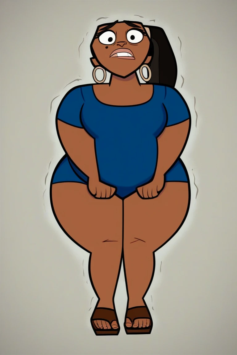 Fat obese, sssbbw, gluttony, high school girl, pixar animated, toothy grin, grabbing belly, Masterpiecev10, Extremely detailed, belly hanging out, sexy, sensual, ((black striped shirt)), black lipstick, black goth hair, tan skin, black leggings