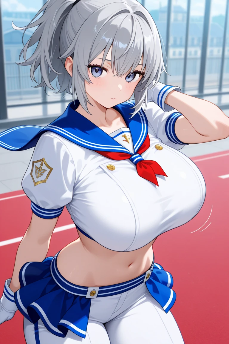 (Photorealistic:1.8, highest quality:1.8,8K masterpiece:1.8,High resolution,Mastepiece:1.8,RAW Photos,Cinematic lighting),No split screen、Stadium、Miniskirt Cheerleader、cameltoe、Back view、Angle from below、Buttocks up、
(Real skin texture:1.3)、(Short silver hair)、Woman's Costume(choker)、Crotch close-up、Spread the genitals、((Perfect female body))、
(Beautiful expression、A rich expression、Climax:1.4)、Dripping Sweat、
Beautiful Face、Beautiful Eyes、Detailed and beautiful eyes、Esbian all over、(Random Sexy Poses:1.3、thrust one's hips upward、Stick your hips out to the camera:2.3)、(Immersive atmosphere、Chiaroscuro:1.5、Bright light:1.2、Bright lighting)、Realistic:1.3、Long Shot、Adult video shoot、
(Beautiful expression、A rich expression、Open your mouth and cheer、A big smile:1.4)