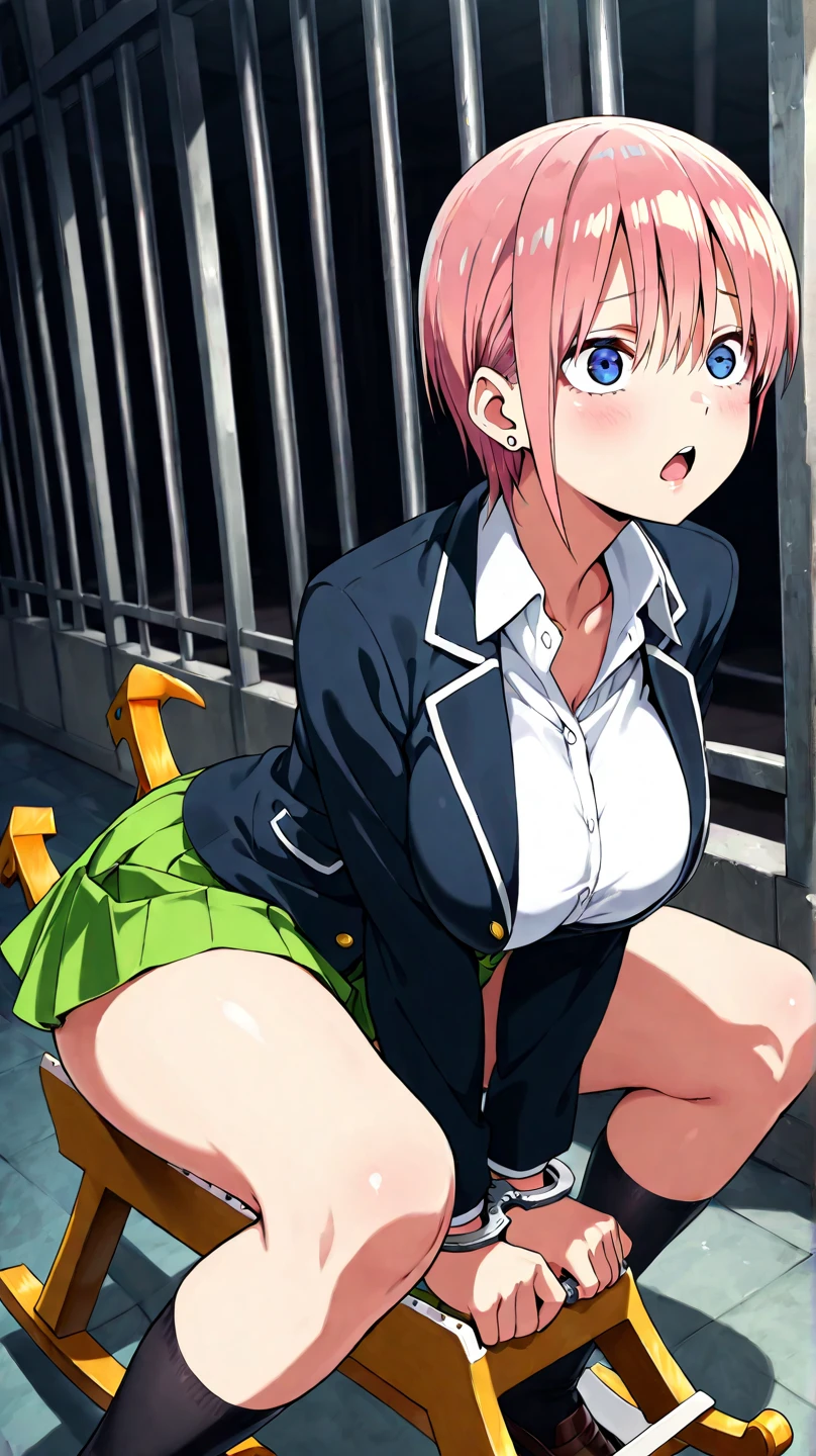 (( close、16k、highest quality、Attention to detail、Rich skin detail, Chubby))、(((Surrounded by grinning middle-aged men)))、(((Both armpits、Hands behind head、Spreading her legs)))、(Wide ass)、((((nsfw、Swollen nipples、Small breasts))))、((Cyber White Leotard、Skirt Lift)),(shout、Orange eyes)、((Wavy Hair、Short Hair、Ahoge))、((Pink Hair))、(Beautiful Eyes)、((Sweat、Wet))、 ((blush))、(Thick thighs)、((((Embarrassing、:o))))、Are crying、((Inside the train))