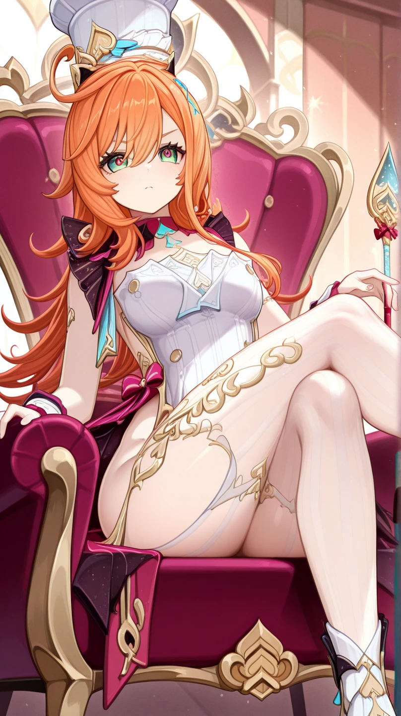 ((adult lady),light smile)),((anime moe art style)),((masterpiece)), (top-quality), (super detailing), illustratio, (((extremely delicate and beautiful))),dynamic ungle,Look at viewers,((full body Esbian))),(((red blush))),finerly detailed face, long eyeslashes,Bangs between the eyes,Curvaceous、in a house、light particules、Royal Bedroom