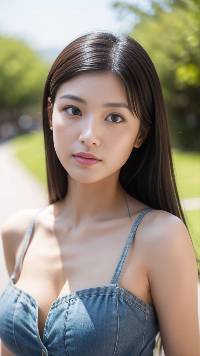 Grid Girl、Race Queen、Beautiful collarbone、Sleeveless、bold pose