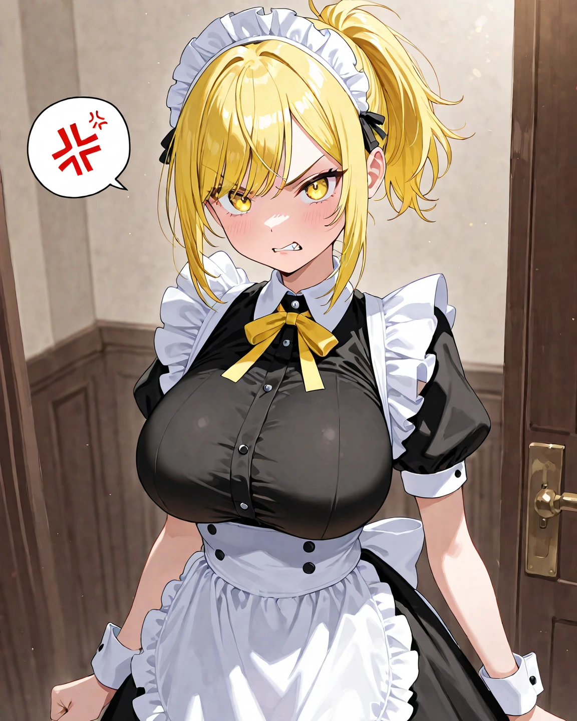 ((sexy girl ,gyaru)) ,nsfw, glamorous, voluptuous, curvy, short hair, brown hair, short hair, sexy maid wear,stand, embarrassed, flushed, flushing, flushed cheeks, flushed face, bashful,lift skirt