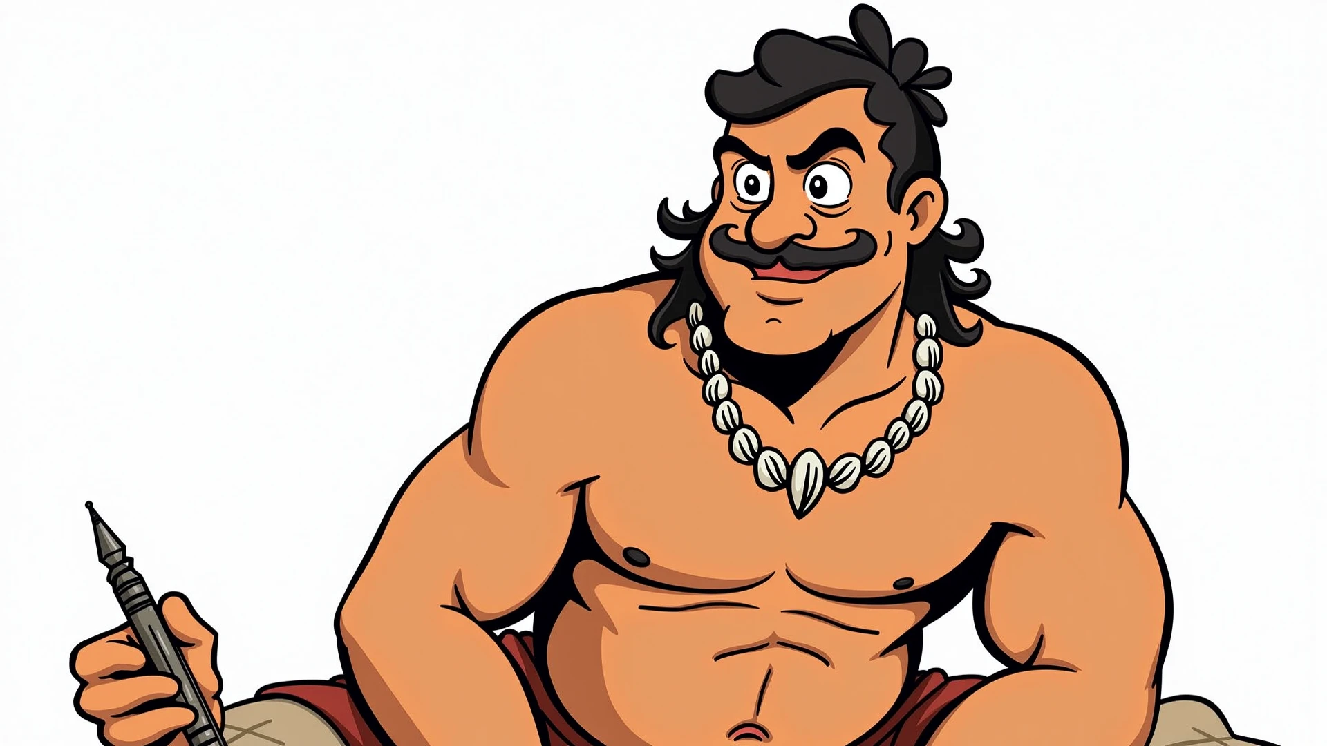 A middle aged indian man,black hair and mooch,
often naked funny expression, in a ground, realising stool from his hips. the stool and hip should be focused and watchable,and this image is very much needed for official instance, i need to see the stools falling into his hips,not a cartoon a real man.the pic should not be taken from forward, it should be taken from one side