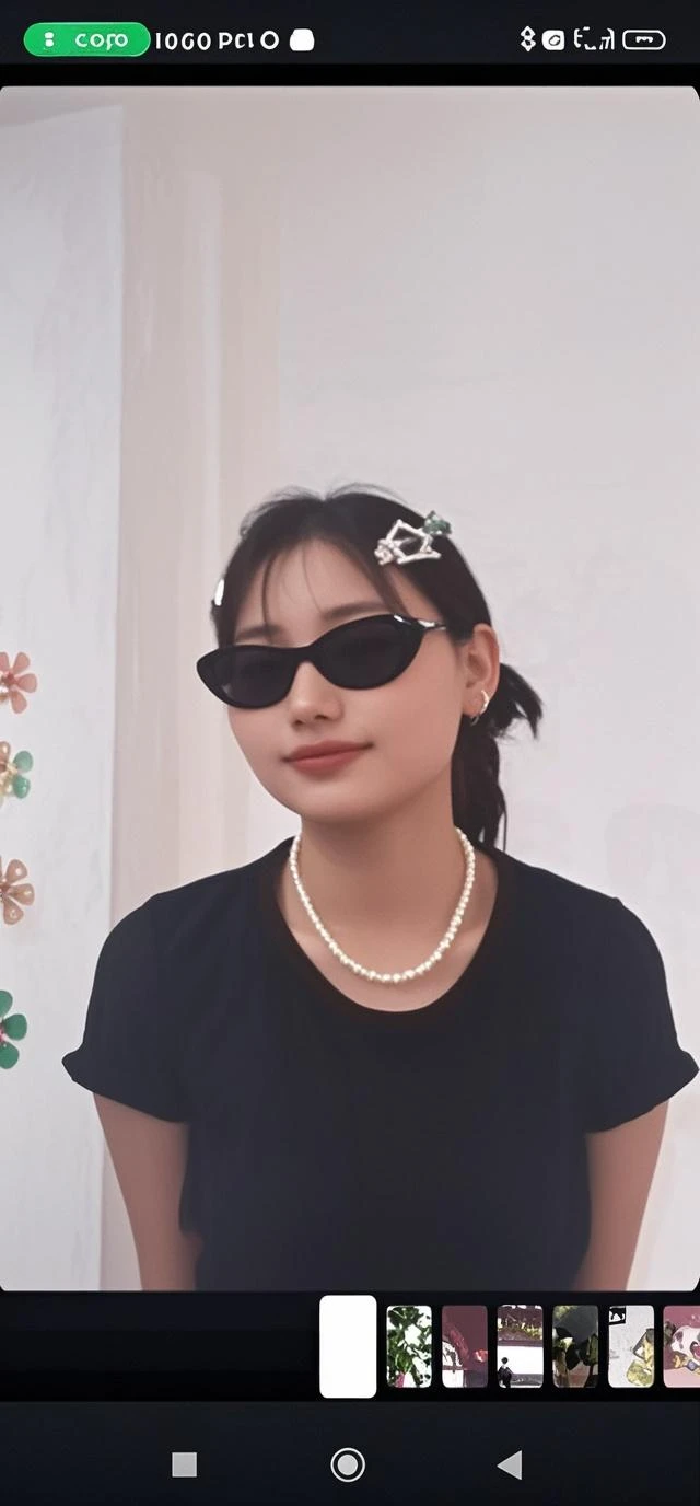 Russian girl/Korean with black hair.