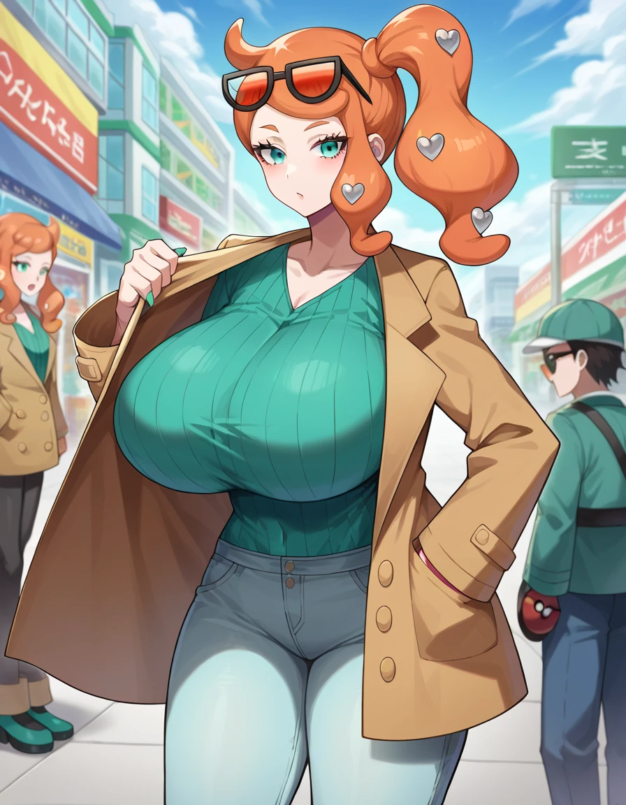 (Masterpiece, Best Quality, High Quality), professional artwork, well drawn, Intricate Details, slightly side view,solo,in village ,
Kousaka honoka, afternoon, milf, curvy body,long hair, glasses,
Orange hair, ultra detail hair, ultra detail face, perfect eyes, earring, blushing, embarrassed, clothes ornaments,magical girl leotard,bare shoulders ,(caneltoe:1.2),cleavage, thighhighs, (thighs:1.2), (crowd of men standing in background:1.2)