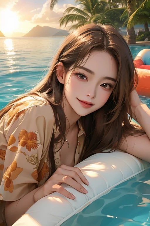 (masterpiece, Highest quality, Very detailed, High resolution, Absurd, best ilroomnation, In detail, bloom, 顔of照明, 最高of照明, In detailed beautiful eyes, 光沢ofある髪 , Perfect Face, 光沢ofある肌), Are standing, ((Poolside)), ((白ofランジェリー)), Outdoor, depth_of_Field, dawn, whole body, オランダof_angle, street,, room_singer, hair ornaments, 黒ofチョーカー, 星ofネックレス