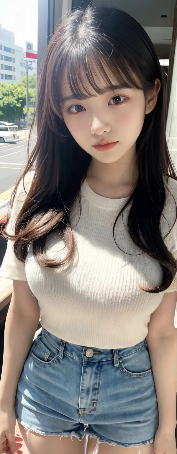 (masterpiece, best quality:1.2), 1girl, 独奏, 14 years old, Cute Face、Cute outfits、Small breasts、Flat body、