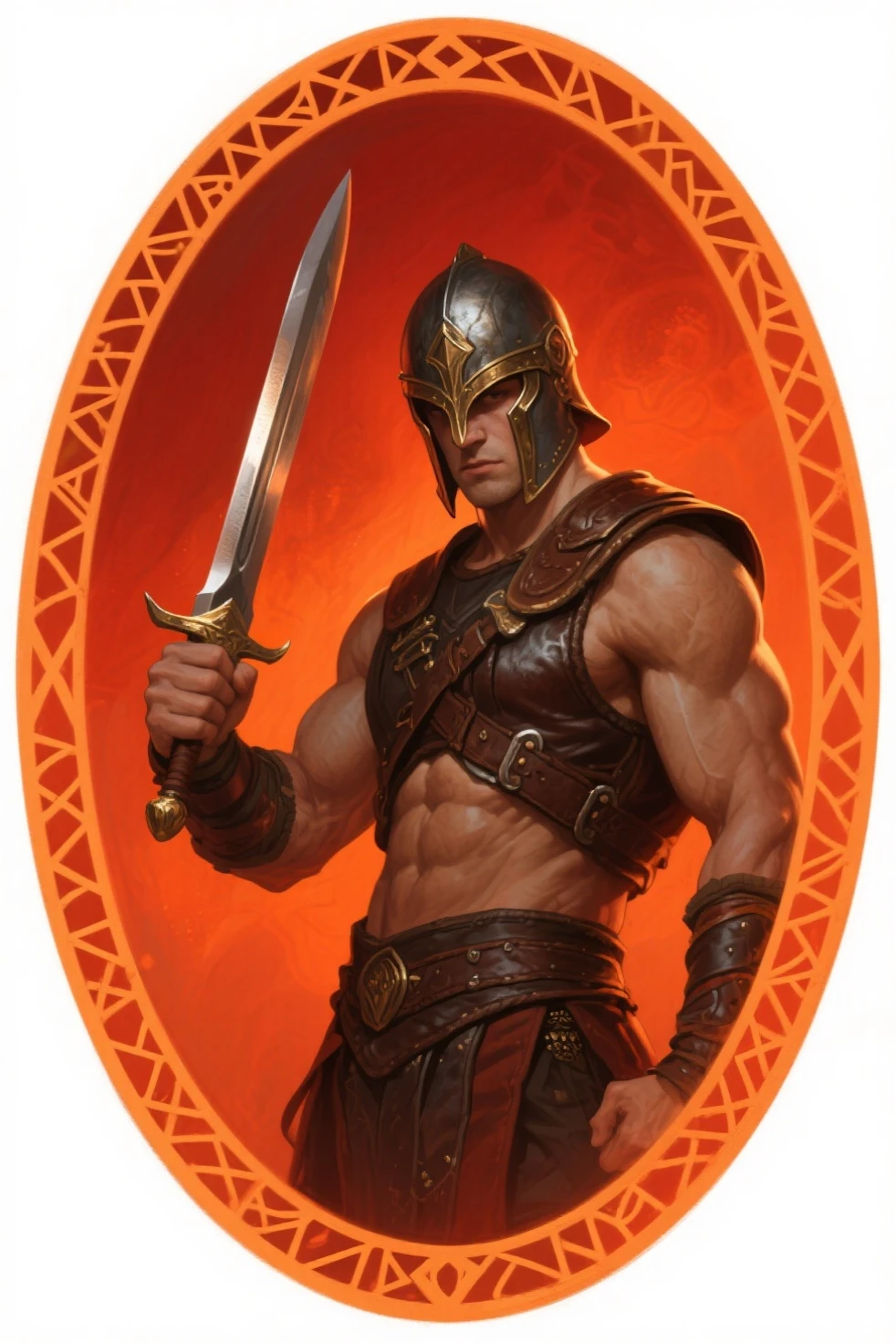Red hand shield, containing thorns