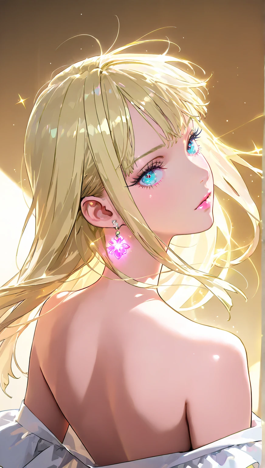 nsfw,masterpiece、highest quality、High resolution、high quality images、8K, 1 female、skin luster、skin texture、Expression of fine eyes、(Shiny bright golden hair:1.8),Girl with long braided hair, realism, Detailed manga style, manga art style, perfect line drawing, beautiful line drawing, digital manga art girl, beautiful light blue eyes, Clear, beautiful eyes、plump lips, Detailed gorgeous face, (cute smile), charm, Front view, (perfectly detailed face), (fine hands) 、photorealistic images, Depth of written boundary, Princess hairstyle, Princess、Corolla on the head , face forward , night sky , night view ,beautiful starry sky , romanticism、(Princess gorgeous pink dress:1.5)、(medium breasts:1.5)、smile、blush、princess tiara、Fluffy blonde、Gorgeous blue sparkling earrings、Gorgeous gold bracelet、Gorgeous gold anklets、Palace balcony、Nadia: The Secret of Blue Water Necklace、(oblong face:1.5)、(Sparkling Glitter:1.2)、Cover your forehead with bangs、Bangs between the eyes、(full body:1.0)、(standing:1.3)、(portrait:1.6)