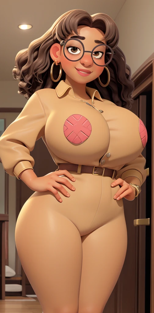 woman with a tattoo on her butt posing for a photo, thick, exposed thicc thighs!!!, thick thicc thighs, thick things, thicc thighs!!!!!!, wearing orange prison jumpsuit, clear curved details, cintura fina e quadris thicks, thick neon lights, Broad Hips. professional foto. Perfect skin highlights and pores, perfect skin, improve body contours, improve volume of body parts, perfectbody, detail and improve tattoos, detail light and reflection on the skin, detail and enhance hair strands, improve hair, improve hair shine. Improve clothes, detail clothing fabric, perfect clothes. Detail mouth, perfect mouth, face perfect, detailed and wonderful face, perfect hands. @Milf Lover