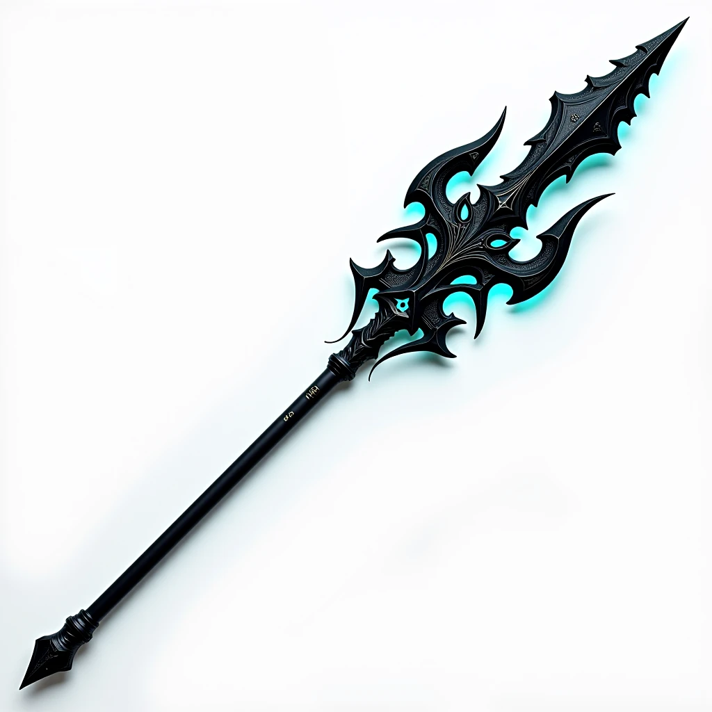A concept art of a black Scythe with the silver blade