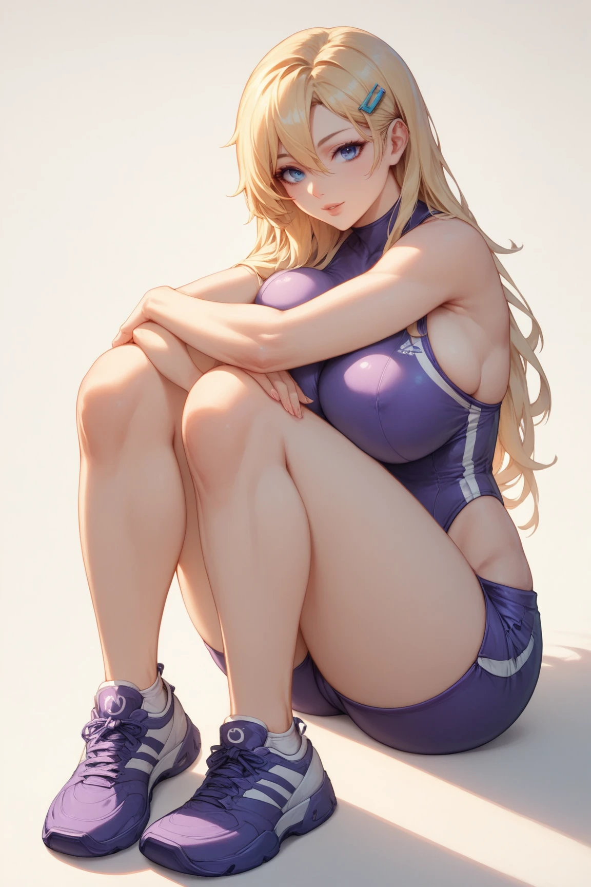 (((best quality))), ((ultra-detailed)), (((masterpiece))), (illustration), ((an extremely delicate and beautiful)), ((super detail)), ((high resolution)), (((20 years old))), ((metallic cloth)), (cheerleader), (super heroine), (android), delicate metal decorations, gleaming skin, shiny body, two legs, breast focus, (((tall))), slender legs, ((big round eyes)), cute eyes, drooping eyes, ((adult)), two hands, five fingers, no extra hands, elegant smile, braid, ((metallic blue)), (see-through), (dark pink), (moth green), (((((ultimate humongous breasts))))), (shining brightly), outdoor, daytime, ((biopunk)), (hair shorter than shoulder), (medium length hair), gynoid, (metallic shining cheerleader uniform), city, ((midriff-baring outfit)), (spread legs), camel toe, sit with legs stretched out, nsfw, ((((female masturbation)))), flood of pussy juice, (right hand on the clitoris and left hand on the breast), (deep plunging neck cheerleader uniform), (bare top),