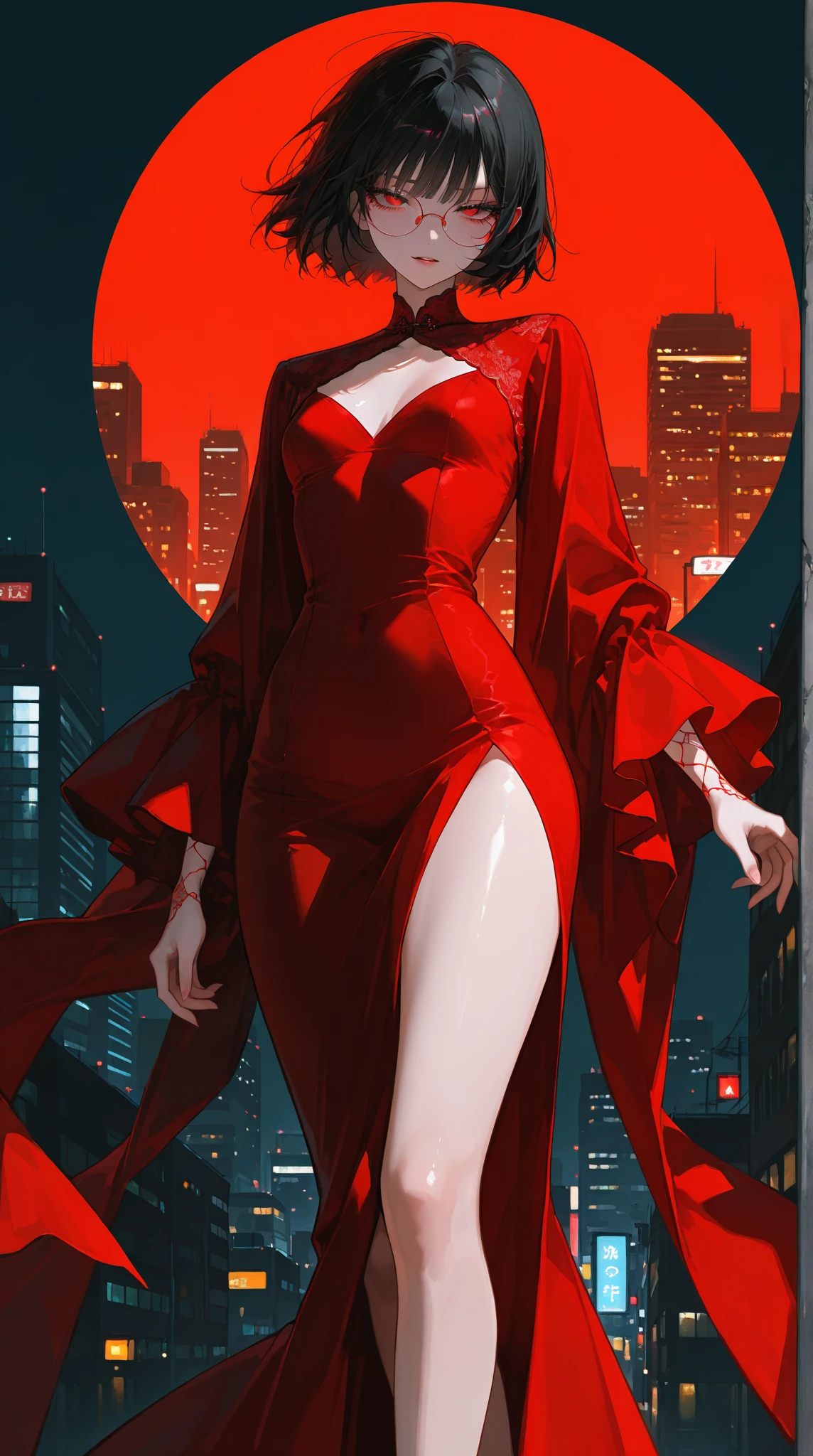 a drawing of a woman in a red dress holding a glass of wine, grayscale phtoto with red dress, beautiful face, perfect face, beautiful hands, perfect drawing, fashion conceptual art, Clothing concept, bloody + conceptual art, red dress, wearing a red dress, , character design : : gothic, wearing red dress, fashion design, sexy dress, red clothes, in a red dress,
