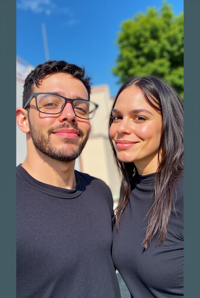 Homem e mulher sorridentes posando para uma foto em um restaurante, In Sao Paulo, tirado no iphone 14 pro, Retrato de duas pessoas, Fotografia selfie 8k, Ayanamikodon e Irakli Nadar, tirado no iphone 1 3 pro, Ghutra e Egal, WPOL e Sarasti, Directed by: David Ruby, por Romain brook