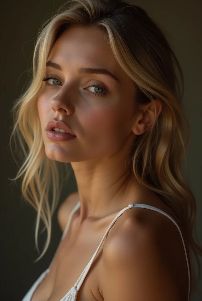 blond hair naked