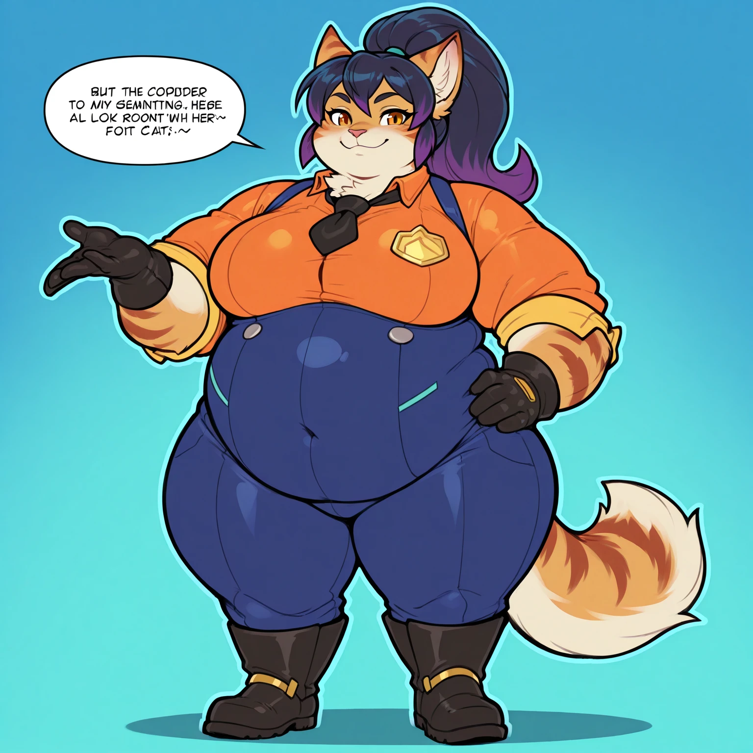 By chelodoy, by zaush, by bebebebebe, by spuydjeks, by meesh, by bigcozyorca, solo, female, lucario, fluffy fur, blue fur, tail, one tail, blushing, shy, plump body, wide hips, really thick thighs, large butt, blue one-piece swimsuit.