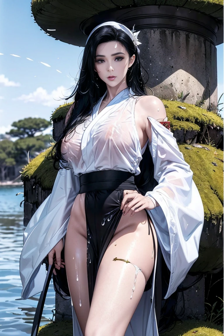 beautiful face, (tsurime:1.2), slant eyes, asian eyes, grey eyes, extremely detailed face,