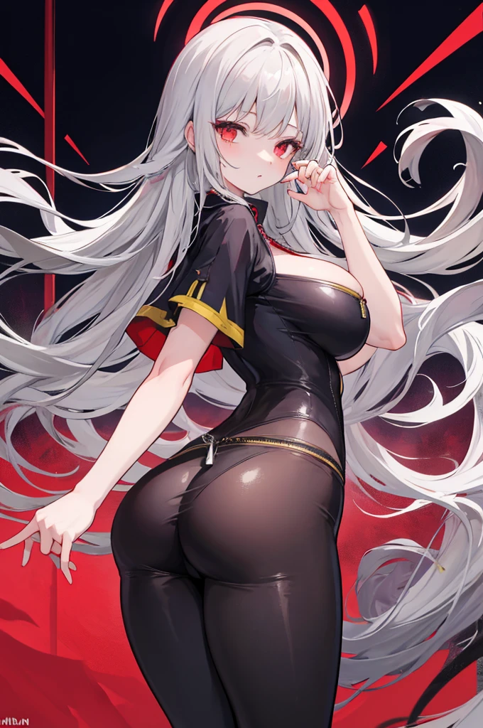 pale skin,dark风,long white hair,black eye shadow,red eyes,Abstinence,dark,goat horn,succubus,Smile,Sticking out tongue,Battle damage,Broken clothes,big ass,playful
,puppy,Transparent underwear,sitting,back view,hot pants,butt close-up
